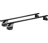 Barres de toit Renault Clio II Phase 3 3 Portes (09/03-05/05) Menabo Omega M acier noir