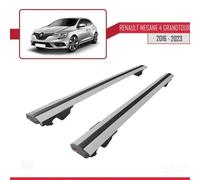 Barres De Toit - Renault - Hook - Aluminium - Gris - Charge Utile 300 Kg