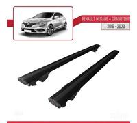 Barres De Toit - Renault - Hook - Aluminium - Noir - Charge Jusqu'à 300 Kg