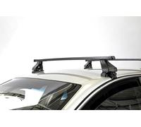Barres de toit RIC-K1 en acier compatibles avec Mercedes Classe C (W203) 4 portes de 2001 à 2006 avec toit standard - homologuées TUV-GS
