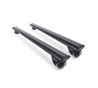 Barres de toit SM + AERODYNAMIC BLACK en aluminium pour RENAULT MEGANE 3 SPORTOUR de 2008 à 2016 avec mains courantes hautes, rails ouverts