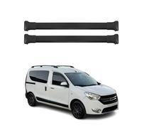 Barres de toit transversale pour Dacia Dokker 2012-2021 en Aluminium Noir 2Pcs