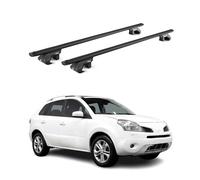 Barres de toit transversales ABE pour Renault Koleos I 2008-2017 5 P Alu Noir 2x