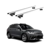 Barres de Toit transversales ABE pour VW Tiguan AD1 Allspace BW2 2016-2024 Gris