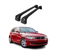 Barres de Toit Transversales - Compatible avec BMW Serié 1 E87 E81 2004-2011 | Rails de Toit en Aluminium anodisé | Porte-Bagages de Voiture en Noir