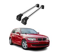 Barres de Toit Transversales - Compatible avec BMW Serié 1 E87 E81 2004-2011 | Rails de Toit en Aluminium anodisé | Porte-Bagages de Voiture en Gris