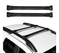 Barres de Toit Transversales Compatible avec Dacia Duster 2018 à 2023, Barre Transversale verrouillable en Aluminium, Porte-Bagages, Rails de Toit Noir