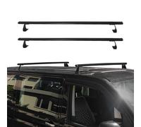 Barres de Toit transversales Compatible avec Fiat Doblo 2010 à 2021 Alu Noir 2X