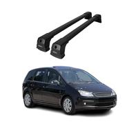 Galerie de toit pour Ford Focus C-Max 2003-2010 Porte-bagages de base en aluminium noir