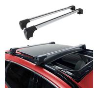 Barres De Toit Transversales Compatible avec Hyundai Kona 2018-2024 Aluminium Gris ABE