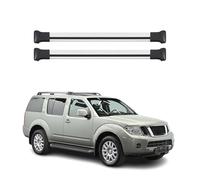 Barres de Toit transversales Compatible avec Nissan Pathfinder 2004 à 2013 Aluminium Gris