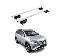 Barres de Toit Transversales Compatible avec Toyota Rush 2017-2024 Fer Argent ABE