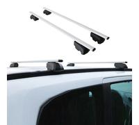 Barres de Toit Transversales Compatible avec Volvo XC40 2017-2024 Fer Argent ABE