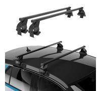 Barres de Toit Transversales Menabo - Compatible avec Suzuki Celerio 2015-2021 - Galerie de Toit - Porte-Bagages Porte-vélos de Toit - Pièce de Toit en Acier 2X - Capacité de Charge 50 kg