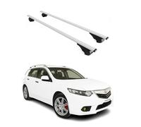 Barres de toit transversales pour Acura TSX Sportwagon 2010-2014 Acier Argent