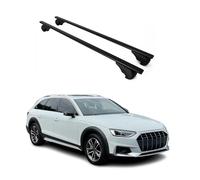 Barres de toit transversales pour Audi A4 B9 Allroad 2016-2025 Acier Noir