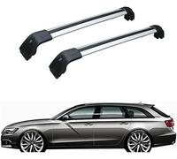 Barres de Toit Transversales pour Audi A6 Avant Estate C7 2012 2013 2014 2015 2016 2017, Barres de Toit en Aluminium Transportez en Toute Sécurité Coffre de Toit