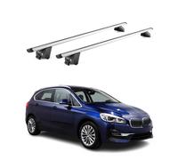 Barres de toit transversales pour BMW Serie 2 Active Tourer F45 2014-21 Gris ABE
