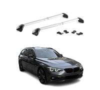 Barres de toit transversales pour BMW Serie 3 Break F31 2012-2019 Alu Gris ABE