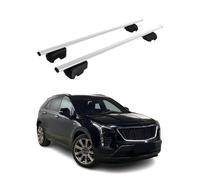 Barres de toit Transversales pour Cadillac XT4 2018-2026 Acier Argent ABE