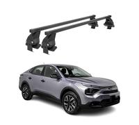 Barres de toit Transversales pour Citroën C4X / e C4X 2022-2026 Noir Acier 2x