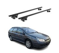 Barres de toit transversales pour Citroen C5 I II Break 2001-17 Alu Noir 2x ABE
