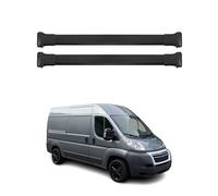 Barres de toit transversales pour Citroen Jumper 2006-2024 Aluminium Noir 2x