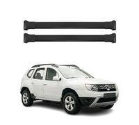Barres de toit transversales pour Dacia Duster 2013-2018 Aluminium Noir