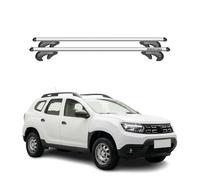 Barres de toit transversales pour Dacia Duster 2018-2024 90kg Alu Gris 2tlg