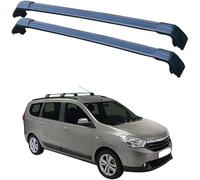 Barres de Toit Transversales pour Dacia LODGY 5 Door MPV 2012-2021, Barres de Toit en Aluminium Transportez en Toute Sécurité Coffre de Toit