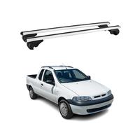 Barres de toit Transversales pour Fiat Strada 2004-2026 Aluminium Argent