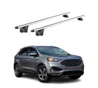 Barres de toit transversales pour Ford Edge 2016-2022 Alu Gris Argenté 2Pcs ABE