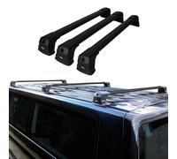 OMAC Barres De Toit Transversales pour Ford Transit Tourneo Custom 2013-2022 Alu Noir 3 Pcs