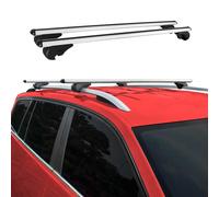 Galerie de toit pour Ford Transit Custom 2012-2024 Porte-bagages de base Alu Argent