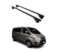 Barres de toit Transversales pour Ford Transit Custom 2012-2024 Fer Noir