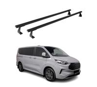 Barres de toit transversales pour Ford Transit Tourneo Custom 2023-26 Noir Alu