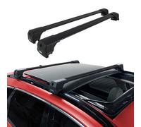 Barres De Toit Transversales pour Hyundai Kona 2018-2023 Aluminium Noir ABE