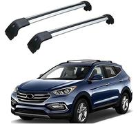 Barres de Toit Transversales pour Hyundai Santa Fe 2013 2014 2015 2016 2017 2018, Barres de Toit en Aluminium Transportez en Toute Sécurité Coffre de Toit