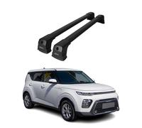 Barres de toit transversales pour Kia Soul 2020-2026 SUV Aluminium Noir