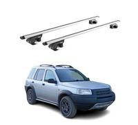 Barres de toit transversales pour Land Rover Freelander I 1998-2006 Alu Gris ABE