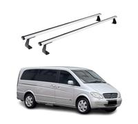 Barres de toit transversales pour Mercedes Vito W639 2003-2014 chrome