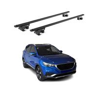 Barres de toit transversales pour MG ZS EV 2020-2026 Aluminium Noir 2 pièces ABE