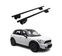Barres de toit Transversales pour Mini Countryman 2010-2016 Acier Noir ABE