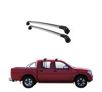 Barres De Toit Transversales pour Nissan Navara D40 Double Cab 4 Door Ute 2015-2017, Barre Transversale Verrouillable en Aluminium Galerie De Toit Rails Rack Porte-Bagages Accessoires