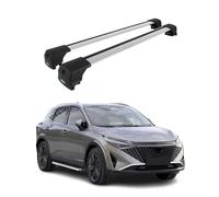Barres De Toit Transversales pour Nissan Qashqai J12 2021-2023 Alu Gris ABE