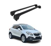 Barres De Toit Transversales pour Opel Mokka 2012-2020 Aluminium Noir ABE