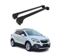 Barres De Toit Transversales pour Opel Mokka 2012-2020 Aluminium Noir ABE