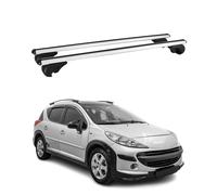 Barres de toit Transversales pour Peugeot 207 Break 2007-2013 Aluminium Argent