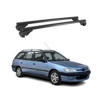 Barres de toit Transversales pour Peugeot 306 1997-2001 Break Aluminium Noir