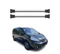 Barres de Toit Transversales pour Peugeot Expert 2007-2016 2pcs Alu Gris